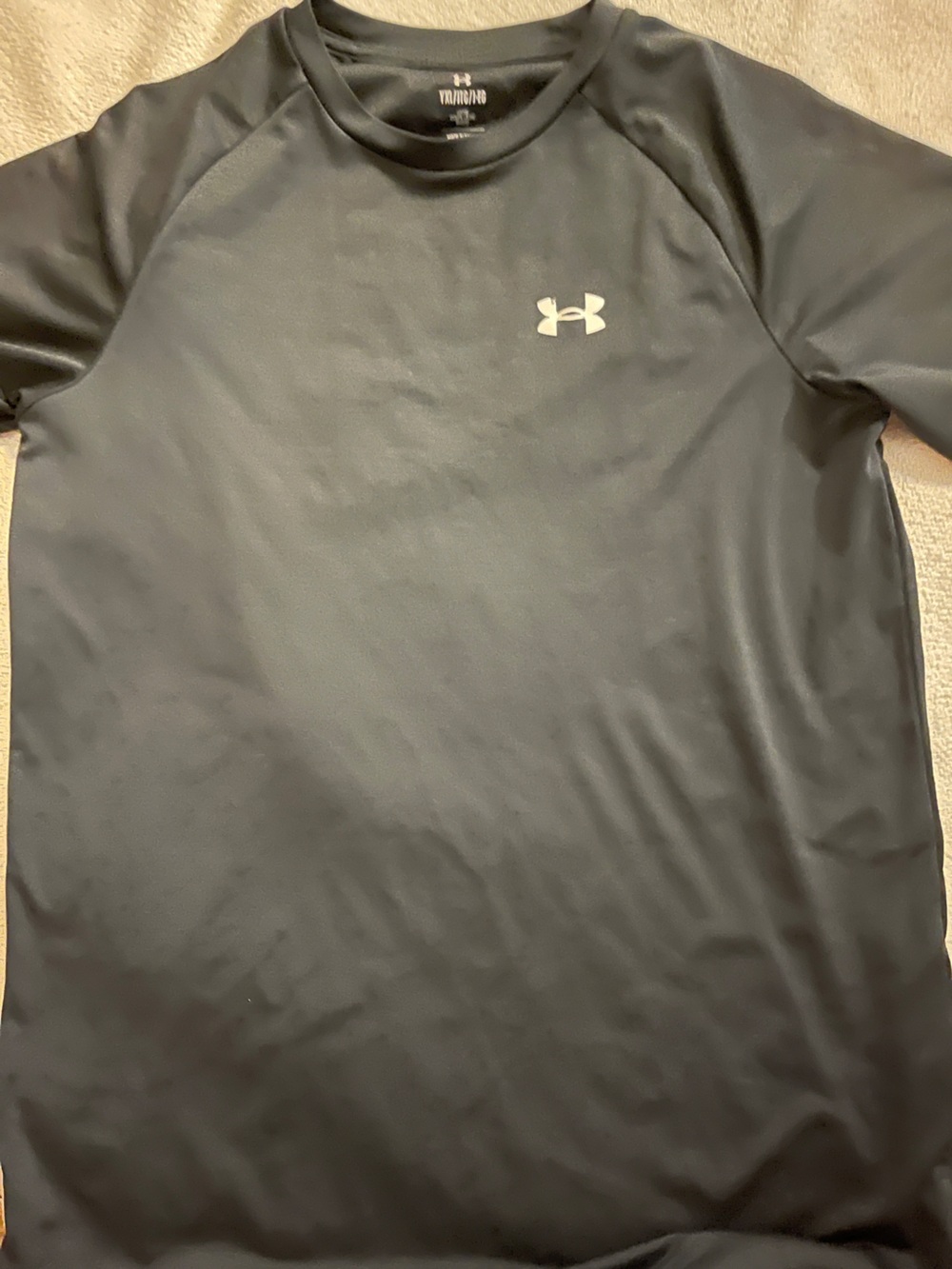 Youth Under Armour Black Performance T Shirt